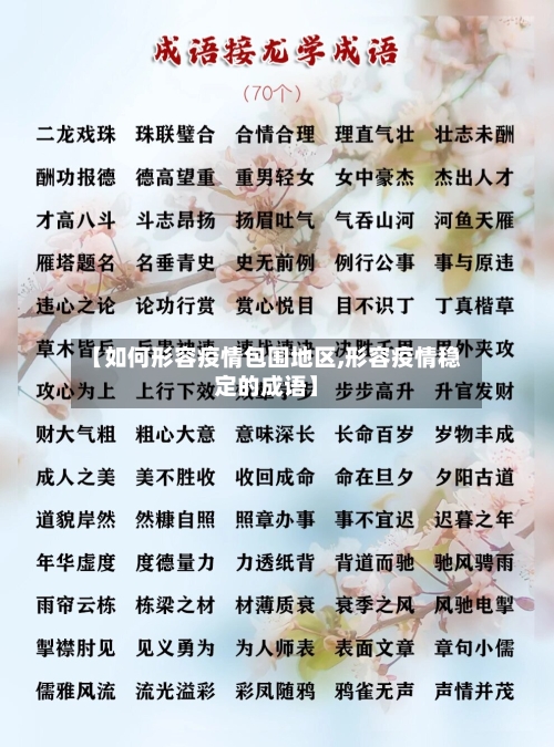 【如何形容疫情包围地区,形容疫情稳定的成语】-第3张图片