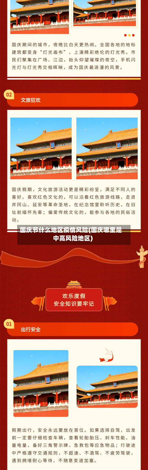 国庆节什么地区疫情风险(国庆哪里是中高风险地区)